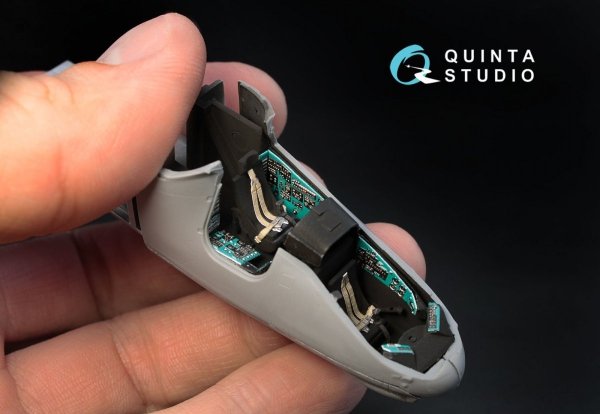Quinta Studio QD72006 Mi-24V 3D-Printed &amp; coloured Interior on decal paper (for Zvezda kit) 1/72