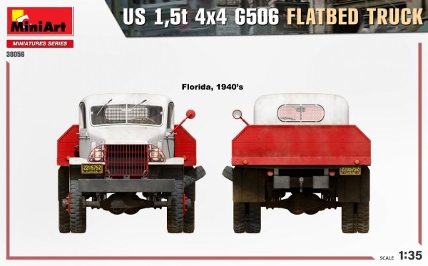 MiniArt 38056 US 1,5t 4×4 G506 FLATBED TRUCK 1/35