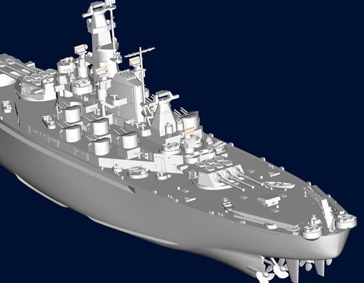 Trumpeter 05762 USS Alabama (BB-60) 1:700