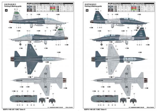 Trumpeter 02876 US T-38C Talon II (1:48)