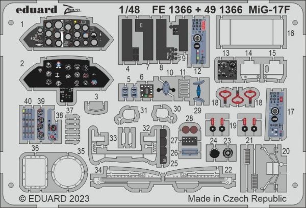 Eduard 491366 MiG-17F AMMO 1/48