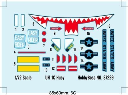 Hobby Boss 87229 UH-1C Huey (1:72)