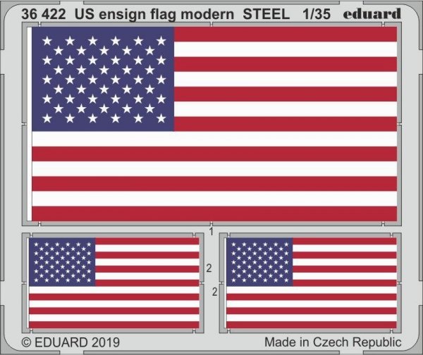 Eduard 36422 US ensign flag modern STEEL 1/35