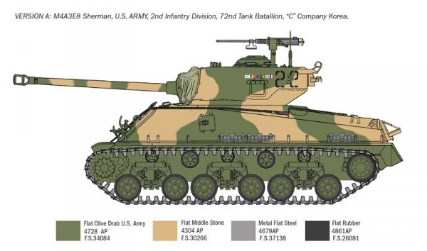 Italeri 6586 Sherman M4A3E8 - Korean War 1/35