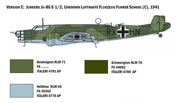 Italeri 1391 JU 86 E1/E2 1:72