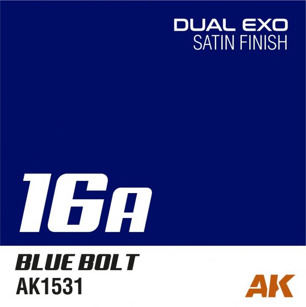 AK Interactive AK1560 DUAL EXO SET 16 – 16A BLUE BOLT &amp; 16B TURBO BLUE