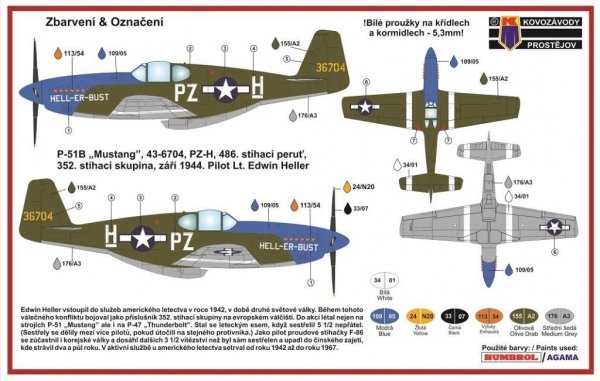 Kovozavody Prostejov CLK0003 P-51B Mustang 1/72