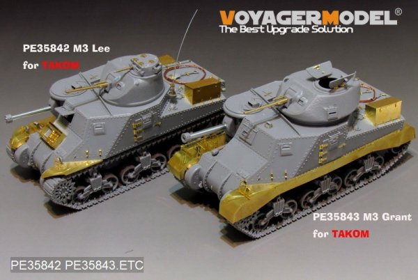 Voyager Model PE35843 WWII British Grant Medium Tank basic For TAKOM 2086 1/35