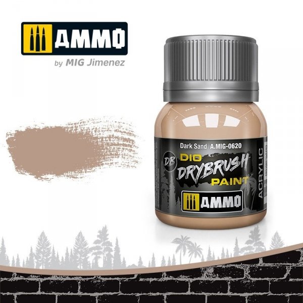 Ammo of Mig 0620 DRYBRUSH Dark Sand 40ml