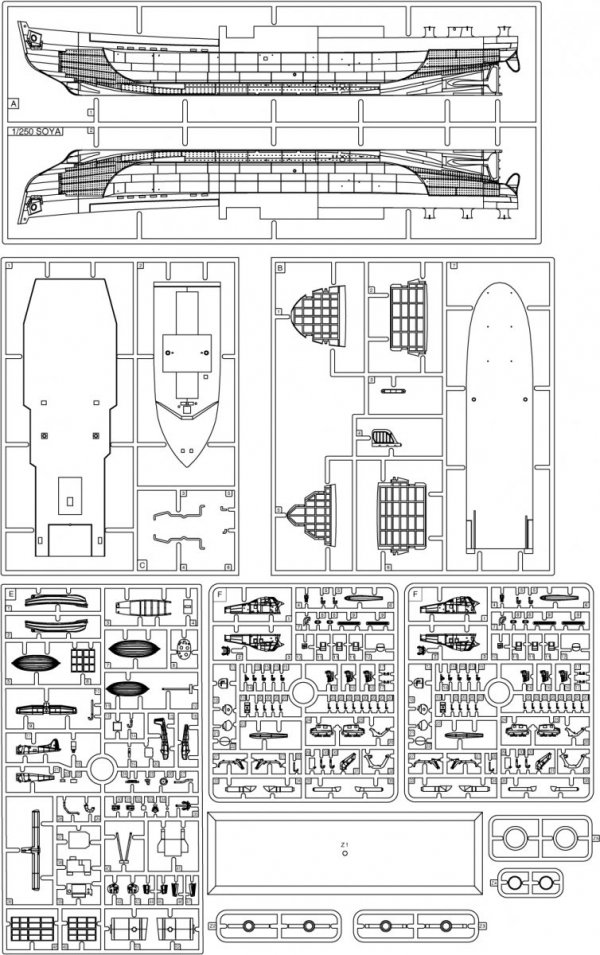 Pontos 25001R1 SOYA Antarctica Observation Ship 3rd. Corps 1/250