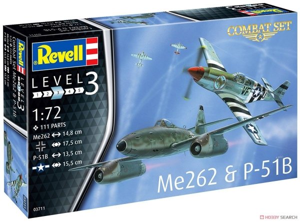 Revell 03711 Combat Set Me262 &amp; P-51B 1/72
