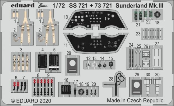 Eduard 73721 Sunderland Mk. III interior 1/72 SPECIAL HOBBY