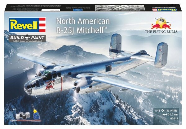 Revell 05643 Flying North American B-25J Mitchell - The Flying Bulls 1/48