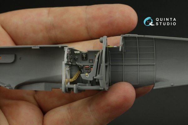 Quinta Studio QD48136 Spitfire Mk.V 3D-Printed &amp; coloured Interior on decal paper (Tamiya) 1/48