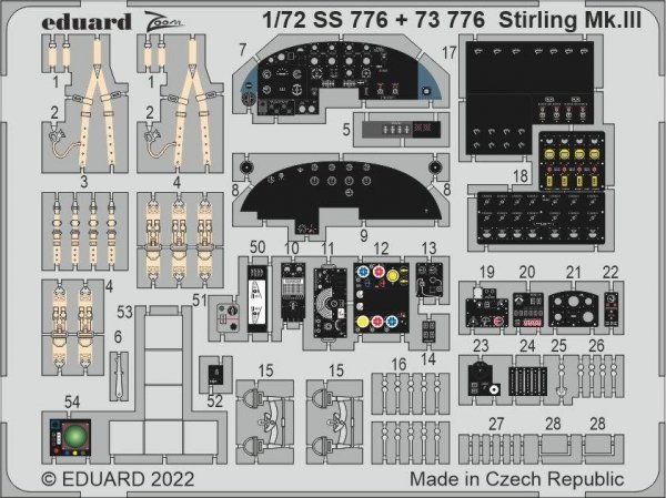 Eduard BIG72172 Stirling Mk. III ADVANCED ITALERI 1/72