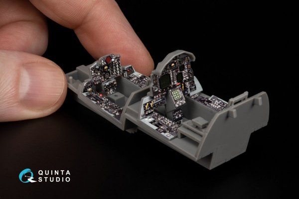 Quinta Studio QDS-48341 F-4G early 3D-Printed &amp; coloured Interior on decal paper (Meng) (Small version) 1/48