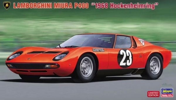 Hasegawa 20567 Lamborghini Miura P400 &quot;1968 Hockenheimring&quot; 1/24
