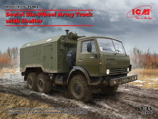 ICM 35002 Soviet Six-Wheel Army Truck with Shelter 1/35