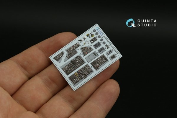 Quinta Studio QD48396 F-14B 3D-Printed &amp; coloured Interior on decal paper (Hobby Boss) 1/48