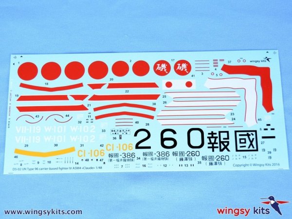 Wingsy Kits D5-02 IJN Type 96 carrier-based fighter IV A5M4 “Claude” 1/48