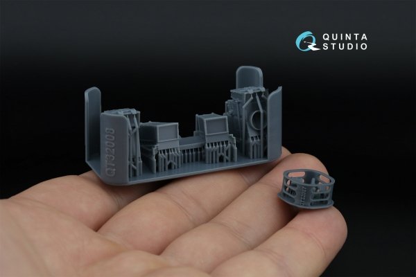 Quinta Studio QDS+32228 Tornado Gr.4 3D-Printed &amp; coloured Interior on decal paper (Italeri) (Small version) (with 3D-printed resin parts) 1/32