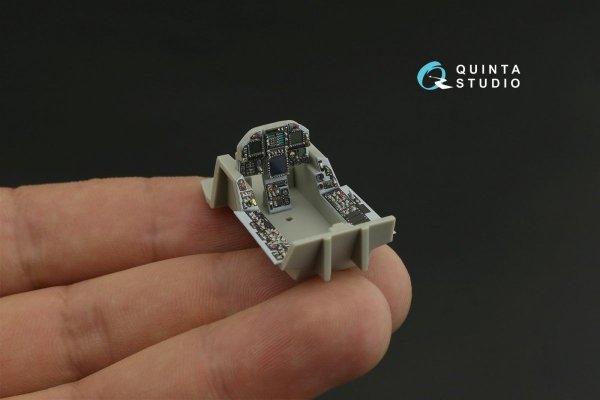 Quinta Studio QDS-48277 F/A-18А 3D-Printed &amp; coloured Interior on decal paper (HobbyBoss)(Small version) 1/48