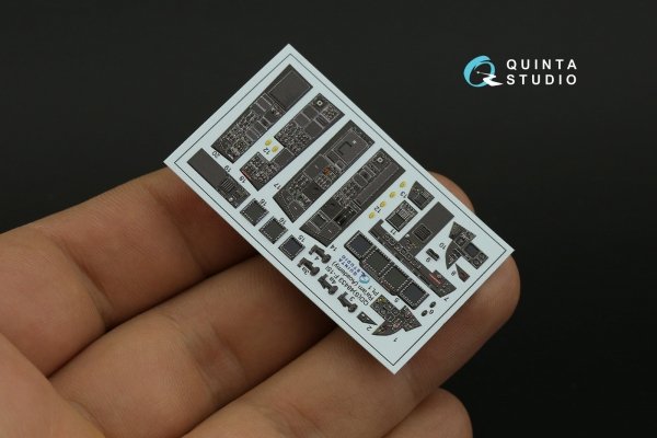 Quinta Studio QDS-48433 F-15I 3D-Printed &amp; coloured Interior on decal paper (Academy) (Small version) 1/48
