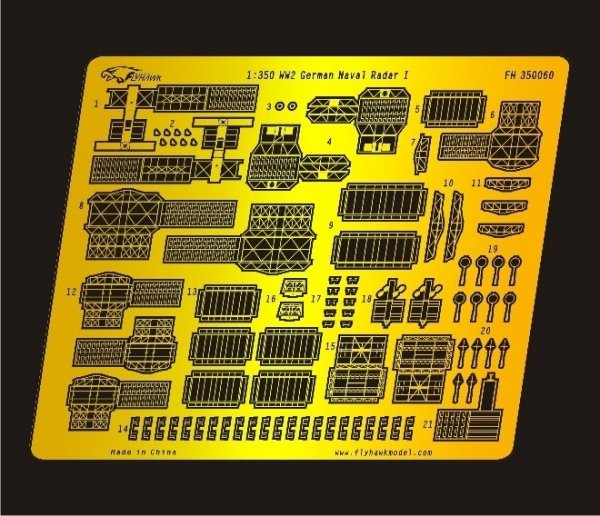 Flyhawk FH350060 WW II German Radar I 1/350