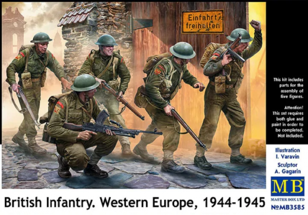 Master Box 3585 British Infantry. Western Europe, 1944-1945 1/35