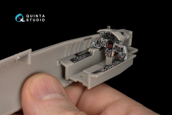Quinta Studio QD48150 F-104S 3D-Printed &amp; coloured Interior on decal paper (Hasegawa) 1/48