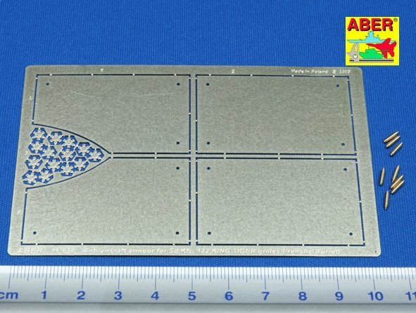 Aber 16037 Tiger II Henshel Vol.4 - Armour for grilles (1:16)