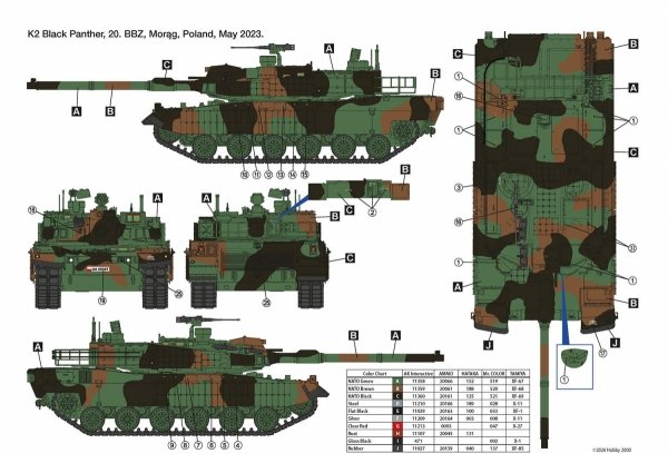 Hobby 2000 35010 K2 "Black Panther" Polish Army 2023-25 1/35