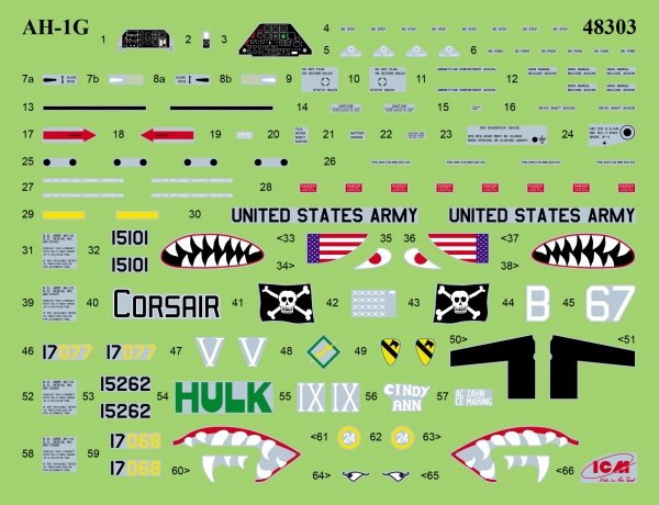 ICM 48298 AH-1G Cobra and M8A1 US Landing Mat 1/48