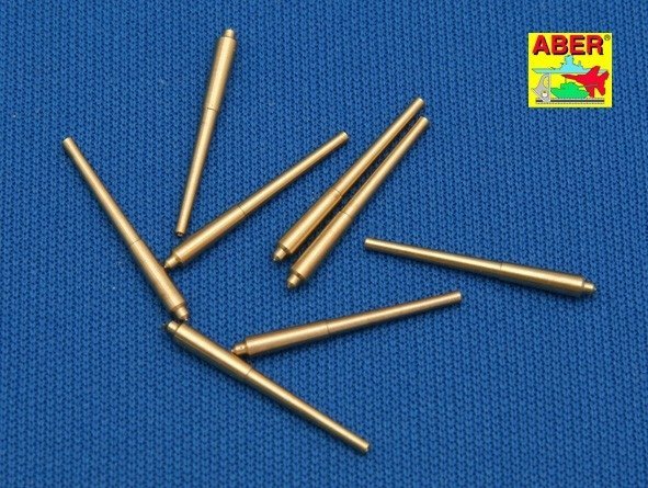 Aber 1:700L-08 Set of 8 pcs 381mm long barrels for turrets without antiblast covers ships Hood 1/700