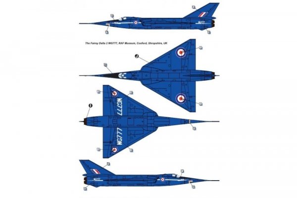 Dora Wings 48064 Fairey Delta 2 British Supersonic Research Aircraft 1/48