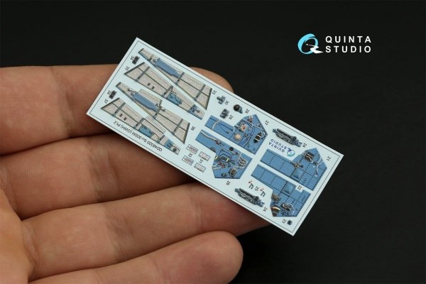 Quinta Studio QD48320 Su-30SM 3D-Printed &amp; coloured Interior on decal paper (GWH) 1/48