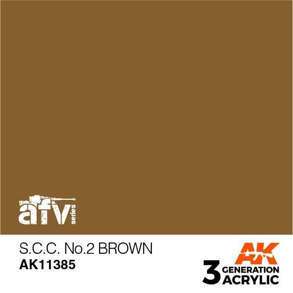 AK Interactive AK11385 S.C.C. No.2 Brown 17ml