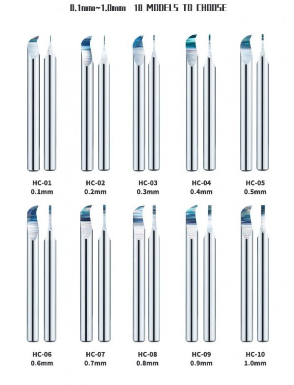 DSPIAE HC-08 0.8mm Tungsten Steel Hook Broach / Rysik ze stali wolframowej