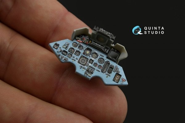 Quinta Studio QD32072 Su-27UB 3D-Printed &amp; coloured Interior on decal paper (for Trumpeter kit) 1/32
