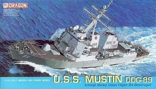 Dragon 7044 U.S.S. Mustin DDG-89, Arleigh Burke Class Flight IIA Destroyer 1/700