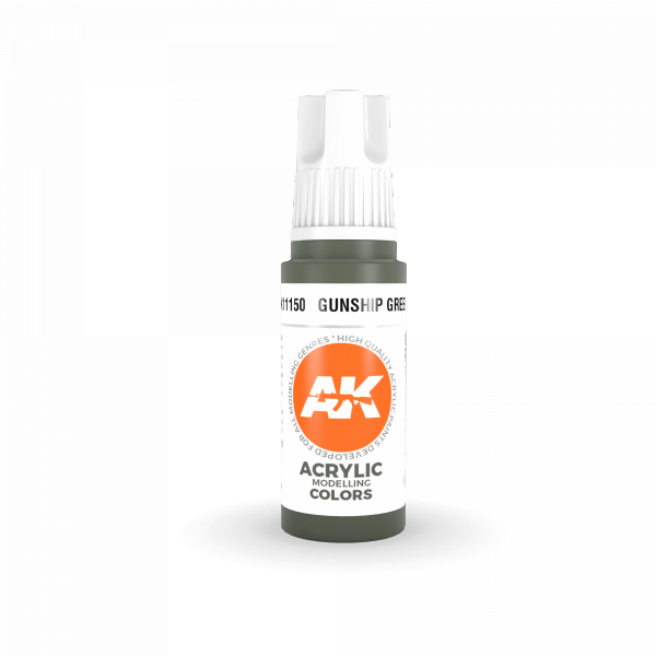 AK Interactive AK11150 GUNSHIP GREEN – STANDARD 17ml