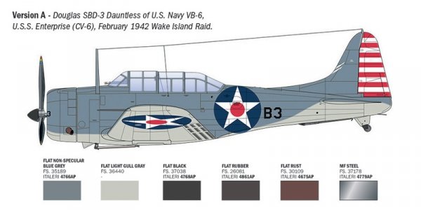 Italeri 2841 SBD-3 Dauntless 1/48