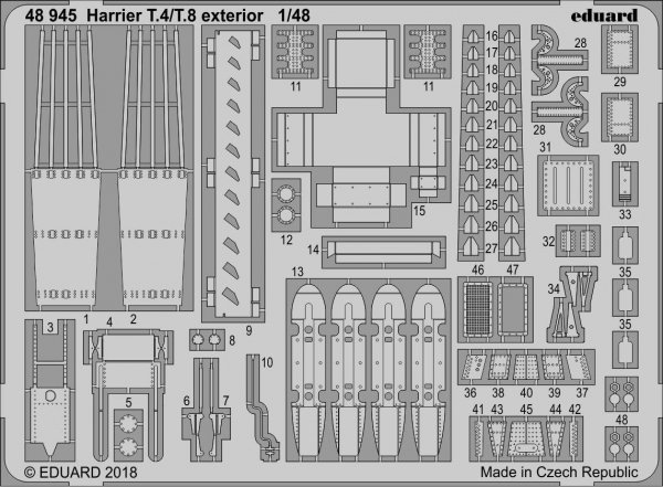 Eduard 48945 Harrier T.4/ T.8 exterior KINETIC MODEL 1/48