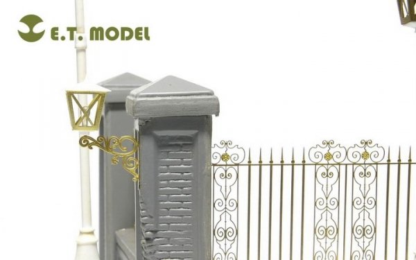 E.T. Model J35-001 Park Gate &amp; Fence FOR MINIART KIT