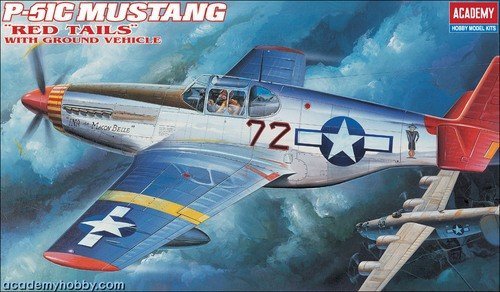 Academy 12501 P-51C MUSTANG RED TAILS 1/72