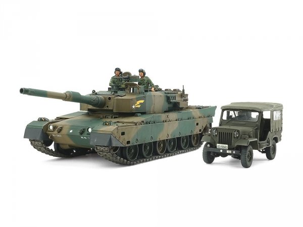 Tamiya 25186 JGSDF Type 90 Tank, Type 73 Light Truck Set 1:35