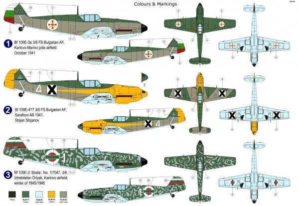 AZ Model AZ7677 Bf 109E-3 „Bulgarian Eagles“ 1/72