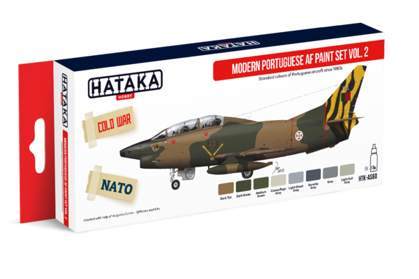 Hataka Hobby HTK-AS60 Modern Portuguese AF paint v.2 (8x17ml)