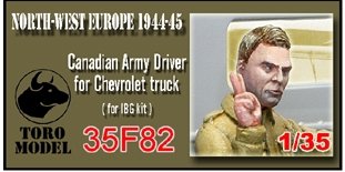 Toro 35F82 NWE 1944-45 - Kanadyjski kierowca do Chevroleta (do modelu firmy IBG) Pasuje zarówno do Cab12 jak i Cab13 1/35