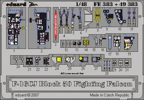 Eduard 49383 F-16CJ Block 50 1/48 Tamiya